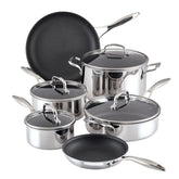10-Piece ScratchDefense™ Clad Nonstick Cookware Set
