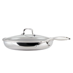 12.5-Inch ScratchDefense™ C1 Nonstick Frying Pan with Lid