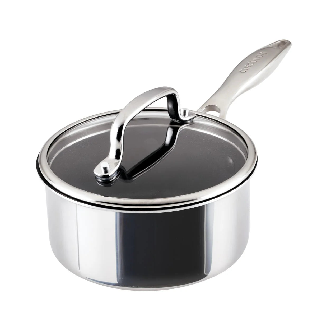 1.5-Quart ScratchDefense™ C1 Nonstick Sauce Pan with Lid
