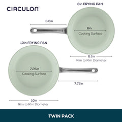 Ceramic Nonstick 2-Piece Skillet Set