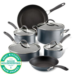 10-Piece ScratchDefense™ Nonstick Cookware Set
