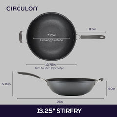 13-Inch A1 ScratchDefense™ Nonstick StirFry with Helper Handle
