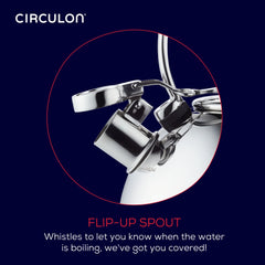 2.3-Quart Whistling Teakettle with Flip-Up Spout